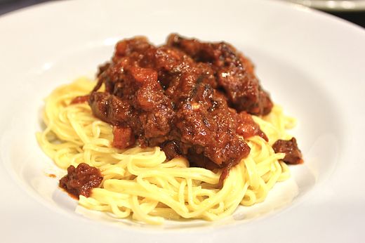 Campofilone pasta with meat ragù