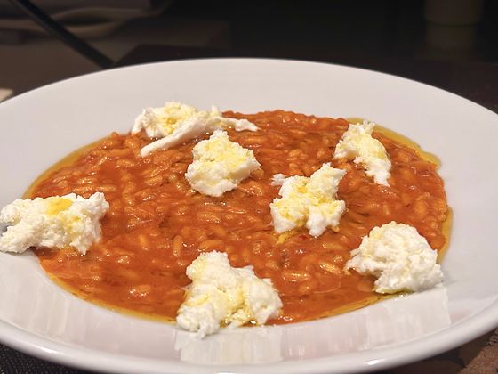 Spicy tomato risotto with ’nduja and mozzarella