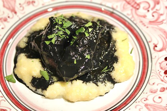 Venetian-style cuttlefish stewed in its ink