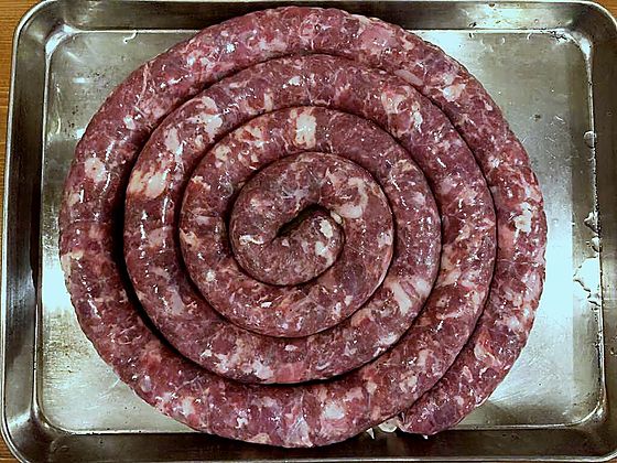 Stuffing our salsiccia in-house, too